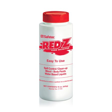 Spill Control Solidifier Red Z™ Shaker Top Bottle 15 oz.