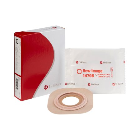 Ostomy Barrier New Image™ Flextend™ Precut, Extended Wear Adhesive Tape 57 mm Flange Red Code System Hydrocolloid 1-1/2 Inch Opening