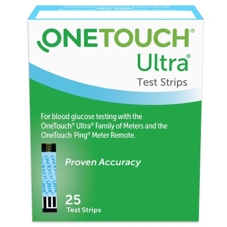 Blood Glucose Test Strips OneTouch® Ultra® 2 25 Strips per Pack