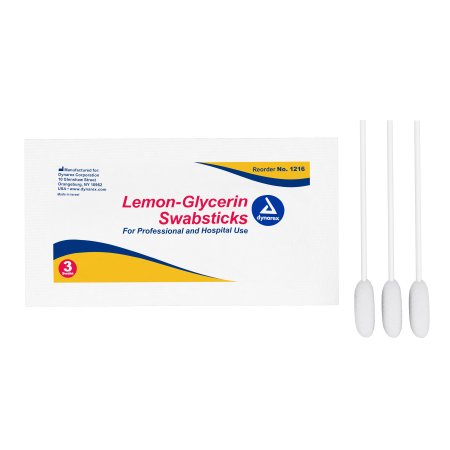 Oral Swabstick Dynarex® Foam Tip Lemon Glycerin