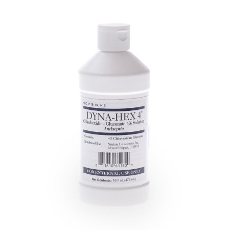 Surgical Scrub Solution Dyna-Hex 4® 16 oz. Bottle 4% Strength CHG (Chlorhexidine Gluconate) NonSterile