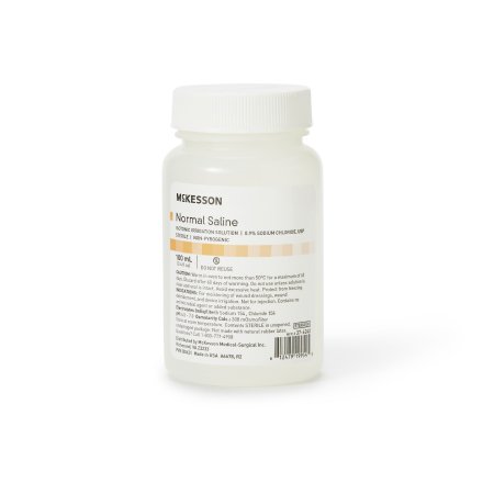 Irrigation Solution McKesson 0.9% Sodium Chloride Not for Injection Bottle, Screw Top 100 mL