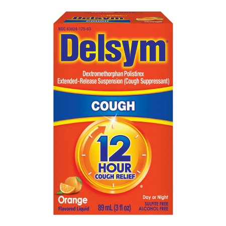 Cold and Cough Relief Delsym® 30 mg / 5 mL Strength Liquid 3 oz.