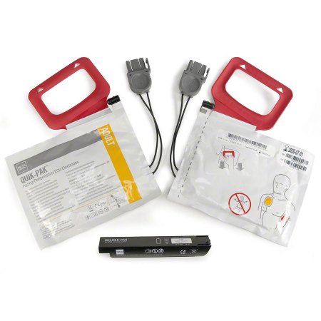 Charger Pack Lifepak CR® Plus Charge-Pak With 2 Set Electrode Pad CR Plus Defibrillation