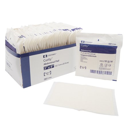 Abdominal Pad Curity™ 5 X 9 Inch 1 per Pack Sterile Rectangle