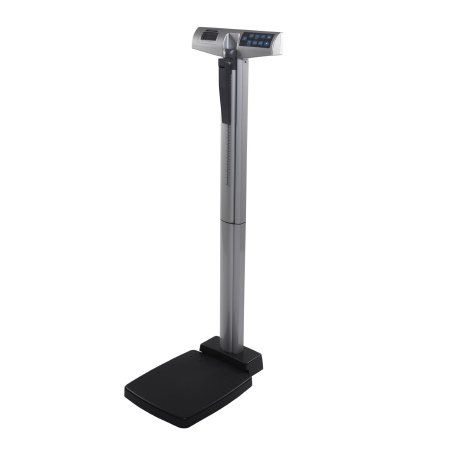 Column Scale with Height Rod Health O Meter® Digital Display 660 lbs/ 300 kg Black / Gray AC Adapter / Battery Operated