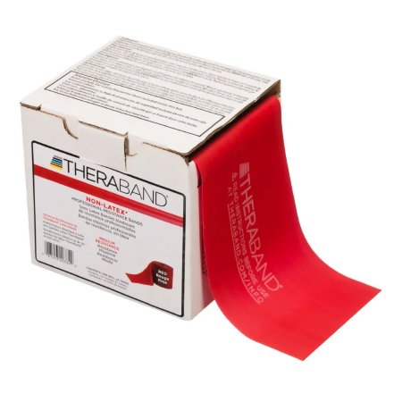 Exercise Resistance Band TheraBand® Red 4 Inch X 25 Yard Medium Resistance