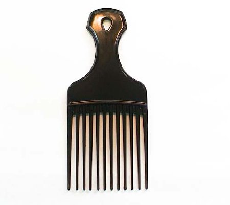 Hair Pick Cardinal Medium Black Polypropylene