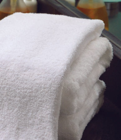 Bath Towel 20 X 40 Inch Cotton Terry Cloth White Reusable