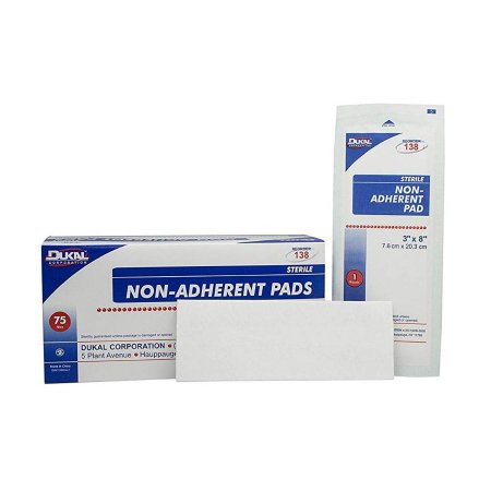 Non-Adherent Dressing Dukal™ 3 X 8 Inch Sterile Rectangle