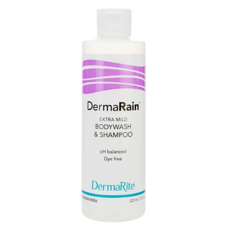 Shampoo and Body Wash DermaRain® 7.5 oz. Flip Top Bottle Scented