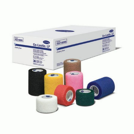 Cohesive Bandage Co-Lastic® 2 Inch X 5 Yard Self-Adherent Closure Assorted Colors NonSterile Standard Compression