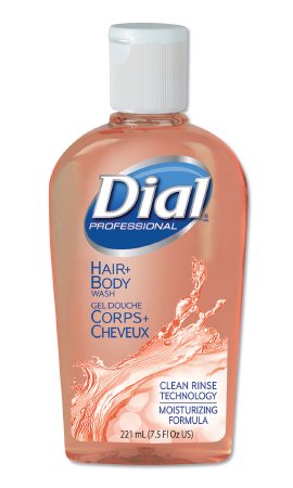 Shampoo and Body Wash Dial® Professional 7.5 oz. Flip Top Bottle Peach Scent