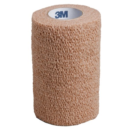 Cohesive Bandage 3M™ Coban™ 4 Inch X 5 Yard Self-Adherent Closure Tan NonSterile Standard Compression