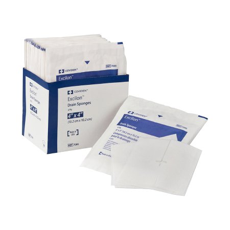 Drain Sponge Curity™ Nonwoven 4 X 4 Inch Sterile