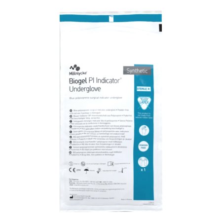 Surgical Underglove Biogel® PI Indicator Underglove™ Size 7 Sterile Polyisoprene Standard Cuff Length Smooth Blue Chemo Tested