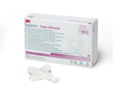 Foam Dressing 3M™ Tegaderm™ High Performance 2-3/4 X 2-3/4 Inch With Border Film Backing Acrylic Adhesive Square Sterile