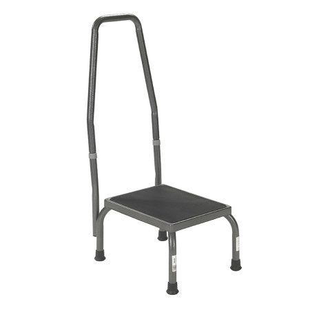 Step Stool with Handrail drive™ 1 Step Steel Frame 5-1/4 Inch Step Height