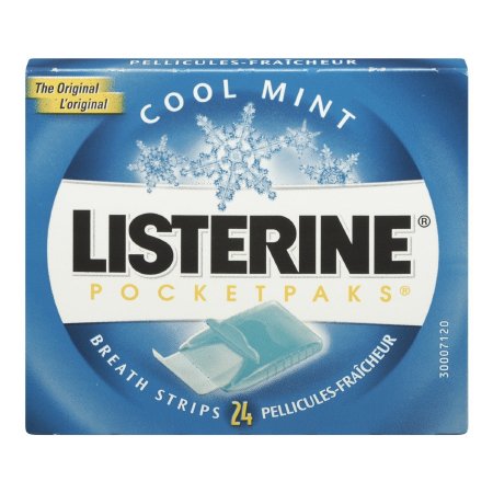 Breath Strips Listerine® Pocketpaks® 0.1 oz. Cool Mint Flavor