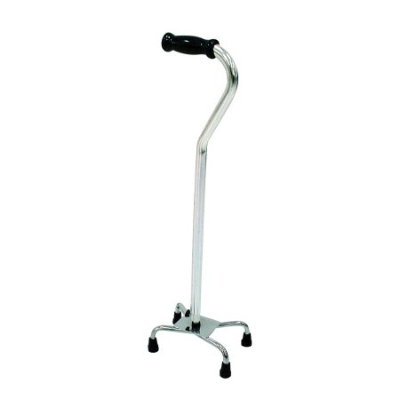 Small Base Quad Cane drive™ Aluminum 30 to 39 Inch Height Silver