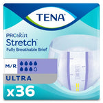 Unisex Adult Incontinence Brief TENA ProSkin Stretch™ Ultra Medium Disposable Heavy Absorbency