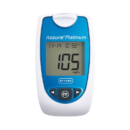 Blood Glucose Meter Assure® Platinum 7 Second Results Stores up to 500 Results No Coding Required