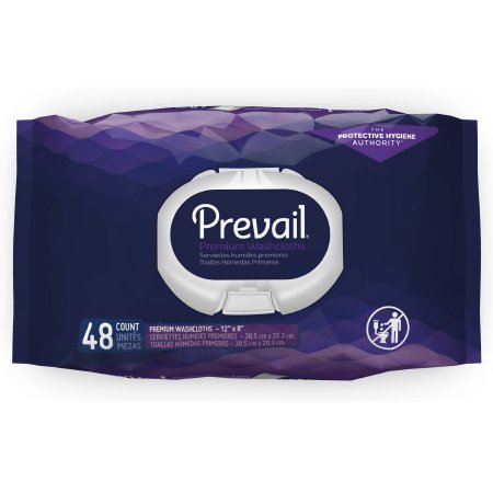 Personal Wipe Prevail® Soft Pack Aloe / Vitamin E / Chamomile Fresh Scent 48 Count