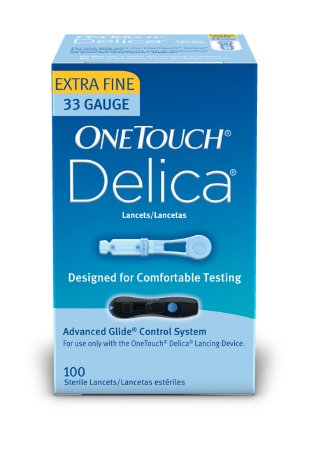 Lancet for Lancing Device OneTouch® 33 Gauge Non-Safety Twist Off Cap Finger