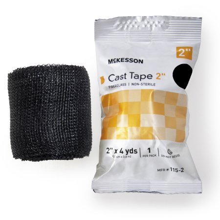 Cast Tape McKesson 2 Inch X 12 Foot Fiberglass Black