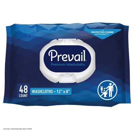 Personal Wipe Prevail® Soft Pack Aloe / Vitamin E / Chamomile Scented 48 Count