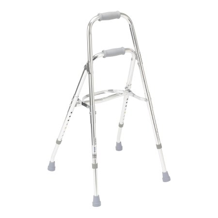 Side Step Folding Walker Adjustable Height drive™ Hemi Aluminum Frame 300 lbs. Weight Capacity 29-1/2 to 37 Inch Height