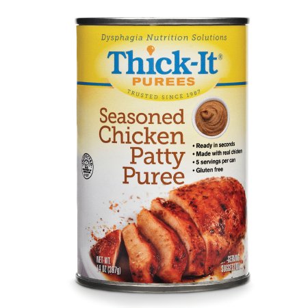 Thickened Food Thick-It® 14 oz. Can Seasoned Chicken Patty Flavor Puree IDDSI Level 4 Extremely Thick/Pureed