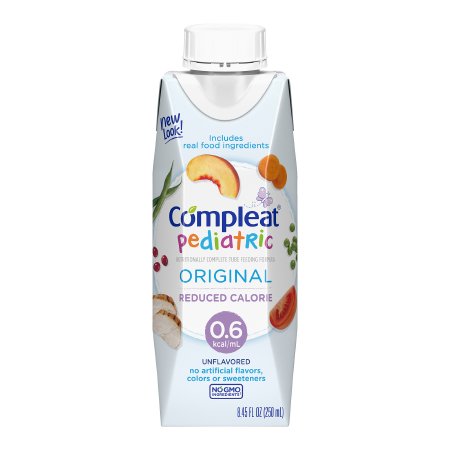 Pediatric Tube Feeding Formula Compleat® Pediatric Original Reduced Calorie 0.6 8.45 oz. Reclosable Carton Liquid Real Food Ingredients