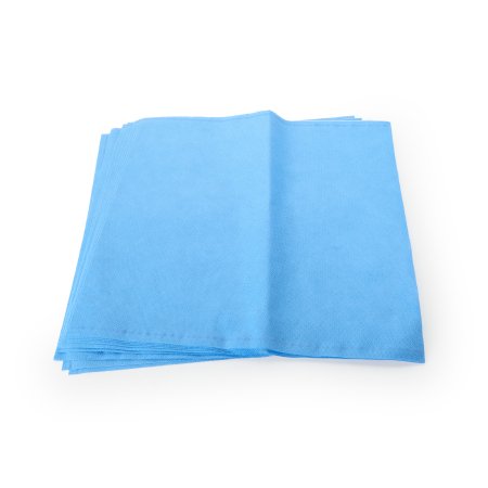 QUICK CHECK* H500 Sterilization Wrap White / Blue 24 X 24 Inch Dual Layer SMS Polypropylene Steam / EO Gas / Hydrogen Peroxide