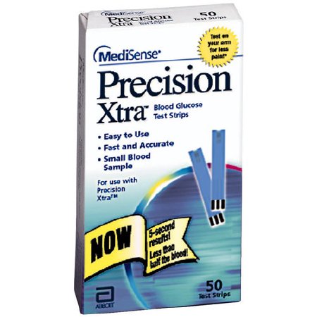 Blood Glucose Test Strips Precision Xtra® 50 Strips per Pack