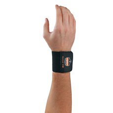 Wrist Support ProFlex® 400 Universal Wraparound / Wristlet Elastic Left or Right Wrist Black One Size Fits Most