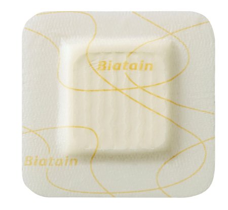 Thin Foam Dressing Biatain® Silicone Lite 3 X 3 Inch With Border Film Backing Silicone Adhesive Square Sterile