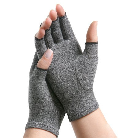 Arthritis Gloves IMAK® Compression Open Finger Large Over-the-Wrist Length Hand Specific Pair Cotton / Lycra®