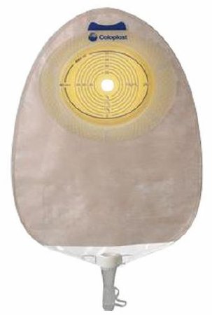 Urostomy Pouch SenSura® One-Piece System 10-3/8 Inch Length, Maxi 1 Inch Stoma Drainable Convex Light, Pre-Cut