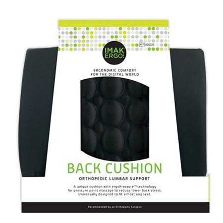 Lumbar Support Seat Cushion IMAK® Ergo Back Cushion 13-1/2 W X 13-4/5 H X 4 D Inch Foam