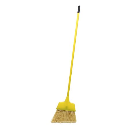 Broom Impact Angled 8 Inch Sweep Face Yellow