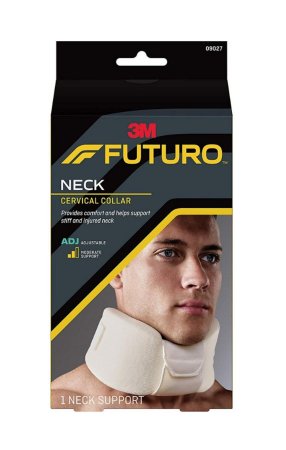 Cervical Collar 3M™ Futuro™ Moderate Support Adult One Size Fits Most One-Piece / Chin Strap 2-1/2 to 5 Inch Height 11 to 20 Inch Circumference