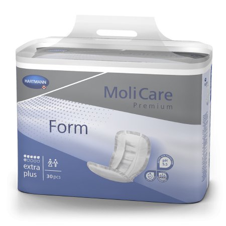 Bladder Control Pad MoliCare® Premium Form Extra Plus 12 X 27 Inch Moderate Absorbency Polymer Core One Size Fits Most