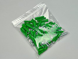 Reclosable Bag Clear Line 6 X 6 Inch LDPE Clear Zipper / Seal Top Closure