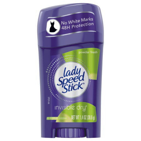 Antiperspirant / Deodorant Lady Speed Stick® Solid 1.4 oz. Powder Fresh Scent