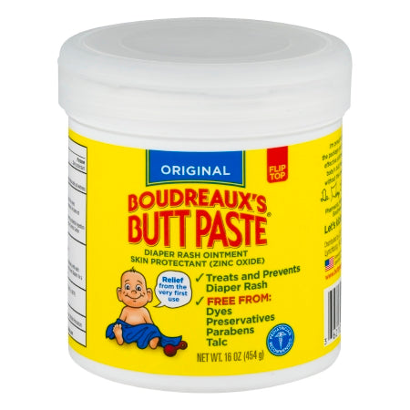 Diaper Rash Treatment Boudreaux's Butt Paste® 16 oz. Jar Scented Ointment