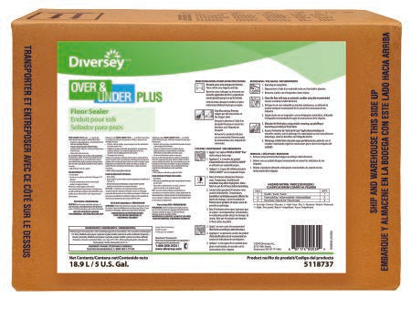 Floor Sealer Diversey™ Over & Under® Liquid 5 gal. Box Ammonia Scent