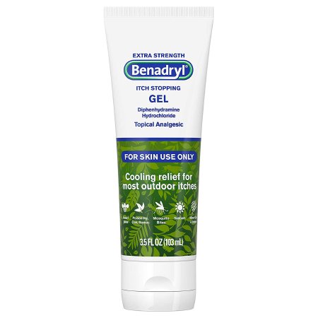 Itch Relief Benadryl® 2% Strength Gel 3.5 oz. Tube