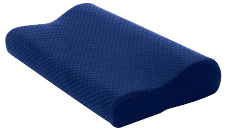 Cervical Roll Pillow Soft 12 X 20 X 4 Inch Blue Reusable