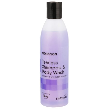 Tearless Shampoo and Body Wash McKesson 8 oz. Flip Top Bottle Lavender Scent